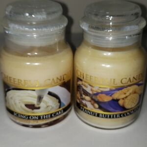NEW- Set of 2 Scented Candles by Cheerful Giver, 6 oz, 30 hour burn time